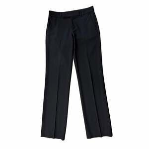 Vince Black 96% Wool Tailored Straight Trousers Pants Tall 34 Inseam EUC Size 2